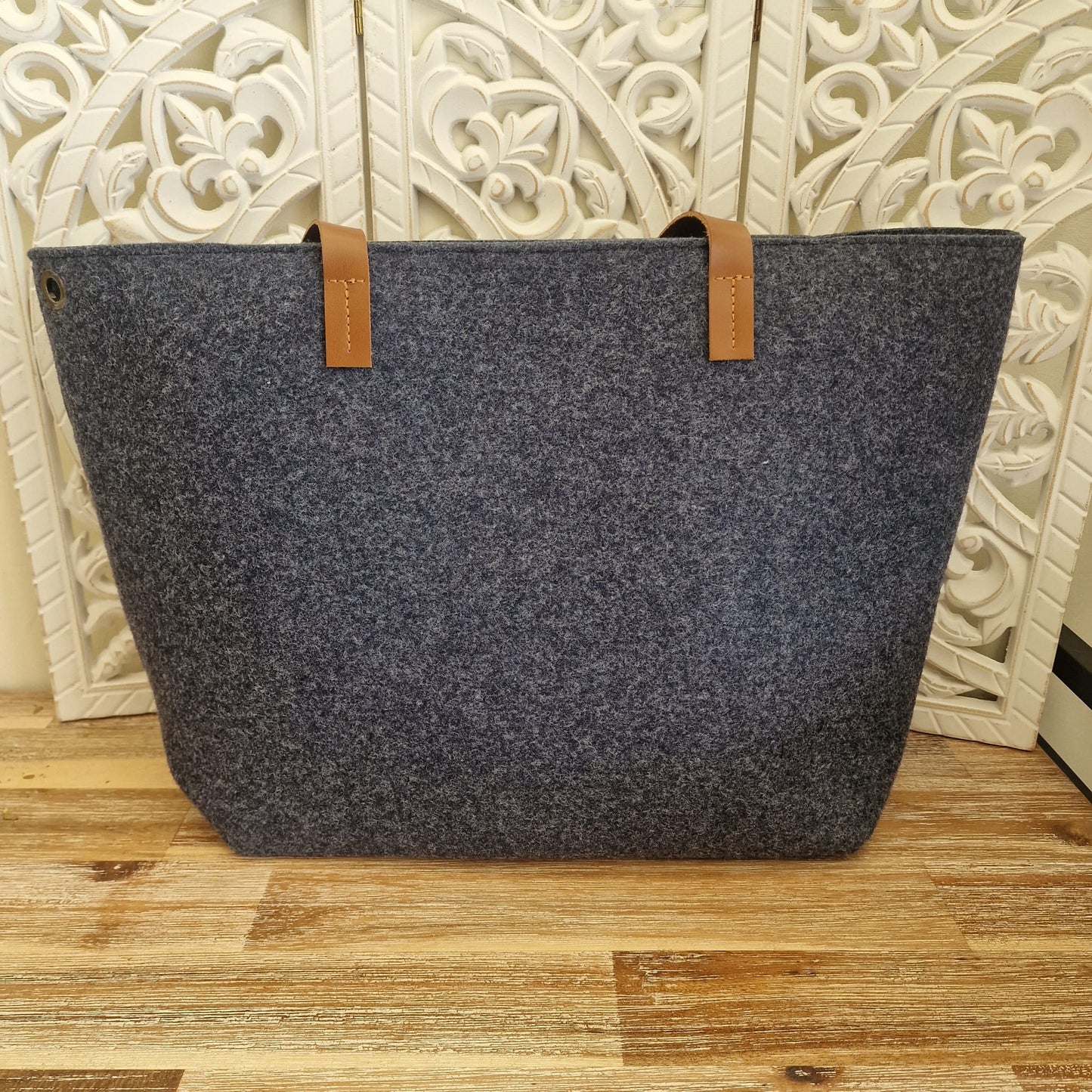 Bolso de fieltro con iniciales o nombre personalizable