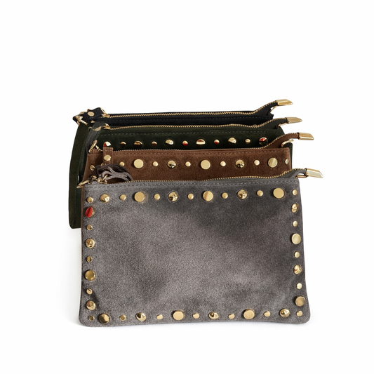 Bolso bandolera con tachuelas personalizable