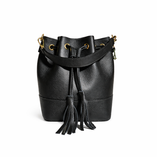 Bolso bombonera de piel Venecia