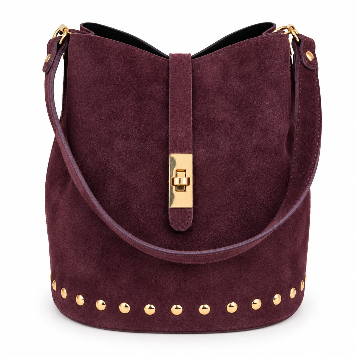 Bolso Siena de ante y tachuelas