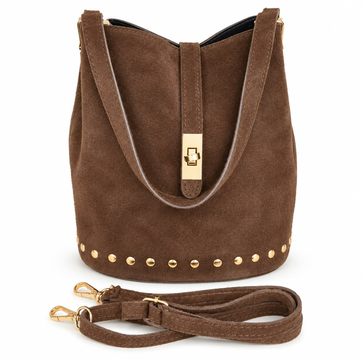 Bolso Siena de ante y tachuelas